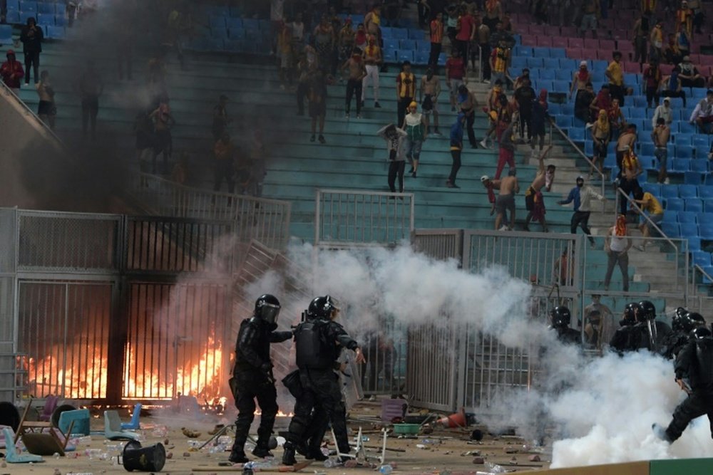 Crowd trouble in Tunisia. AFP