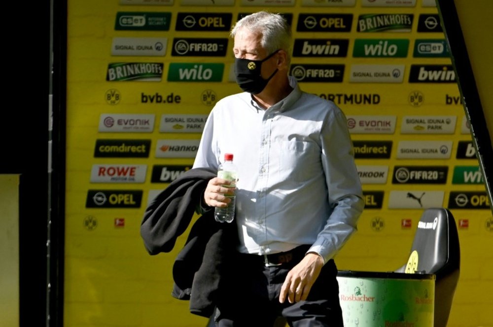 Lucien Favre could leave Dortmund at end of the season. AFP