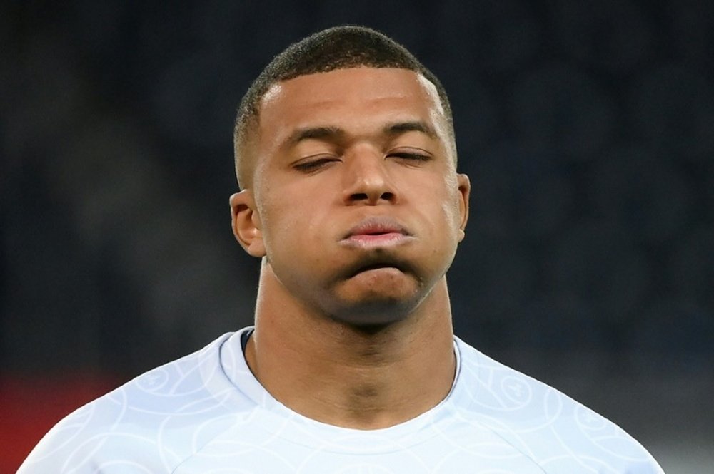 Kylian Mbappe's PSG future is uncertain. AFP