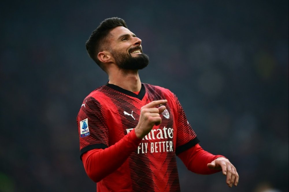 Giroud scored nine times in Serie A this season. AFP