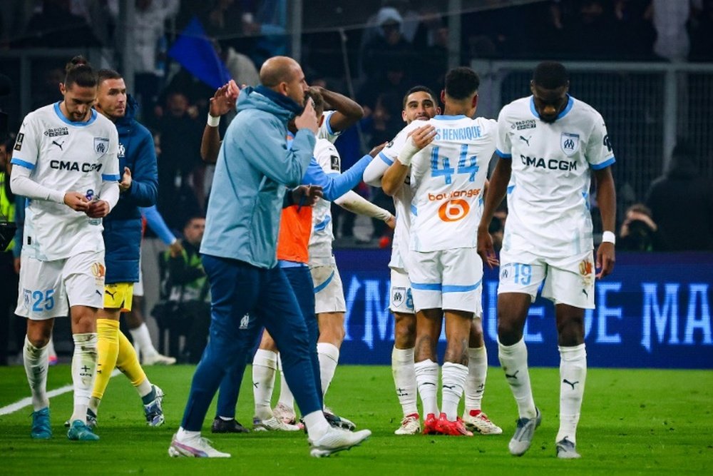 Victory over Monaco sent Marseille into second place. AFP