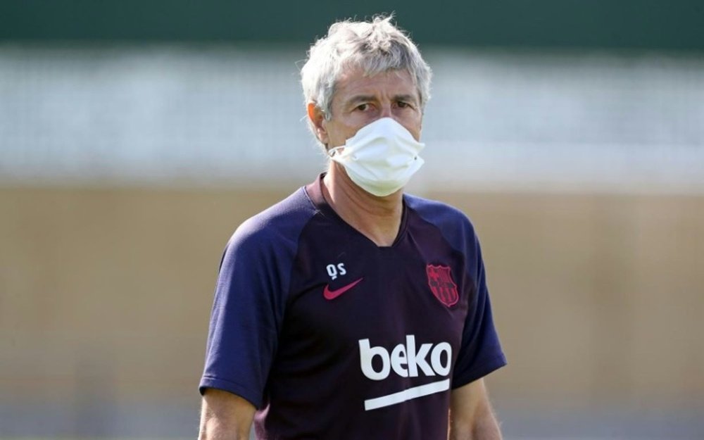 Setién thinks the five-sub rule could work against Barca. AFP