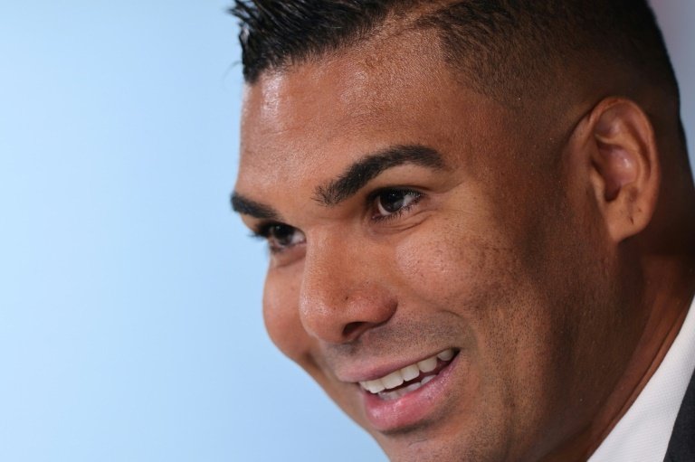 Casemiro could make his Premier League debut on Saturday. AFP