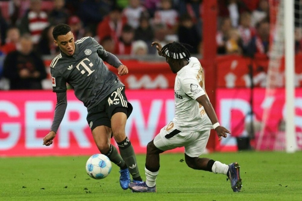 Musiala returned to individual training after a hip injury. AFP