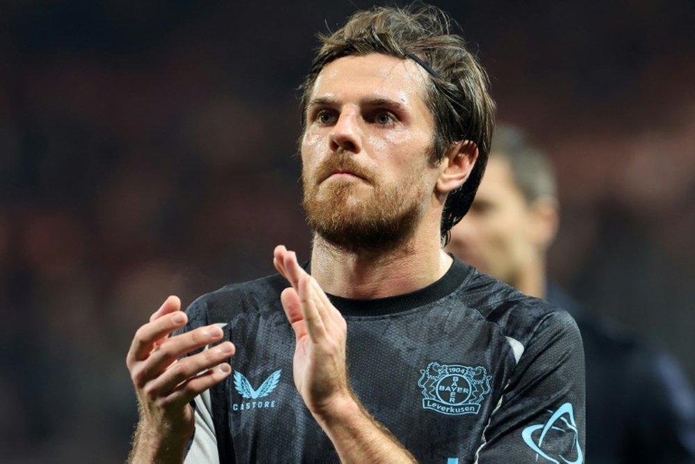Leverkusen midfielder Jonas Hofmann will not play again in 2024 due to a leg injury. AFP