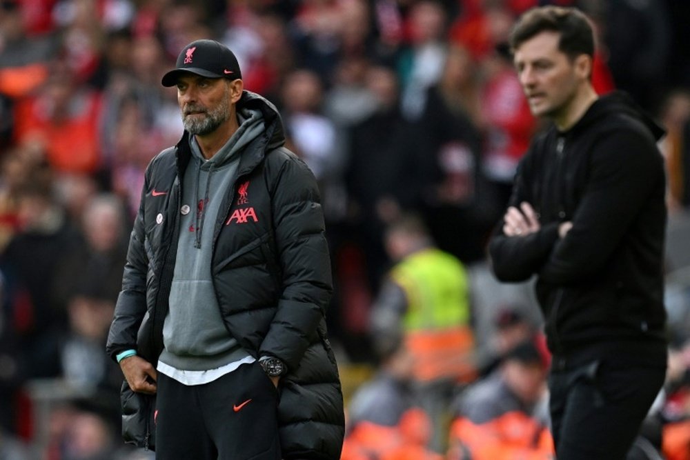 Liverpool boss Klopp lambasted referee Paul Tierney. AFP