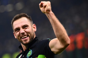 De Vrij's decisive strike against Sheriff was his first goal of the season for Inter. AFP