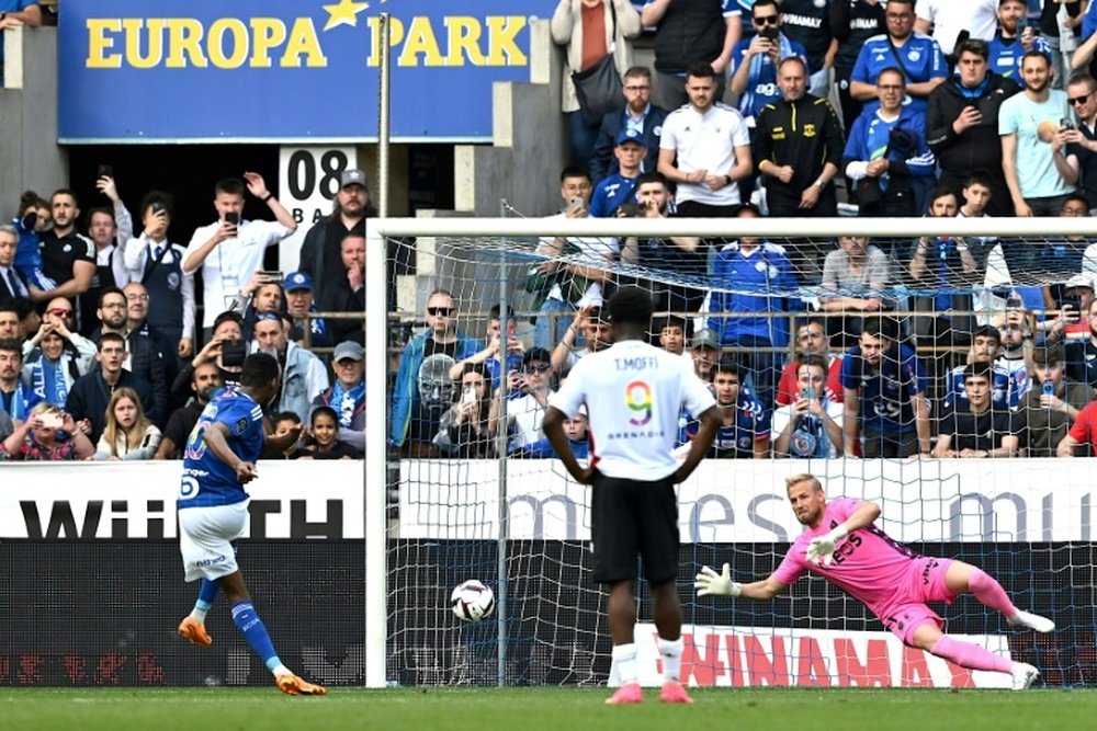 Strasbourg beat Nice two-nil. AFP