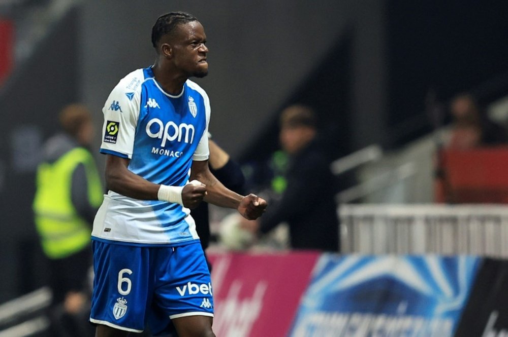 Zakaria grabbed a pair of goals as Monaco climbed into the top three. AFP