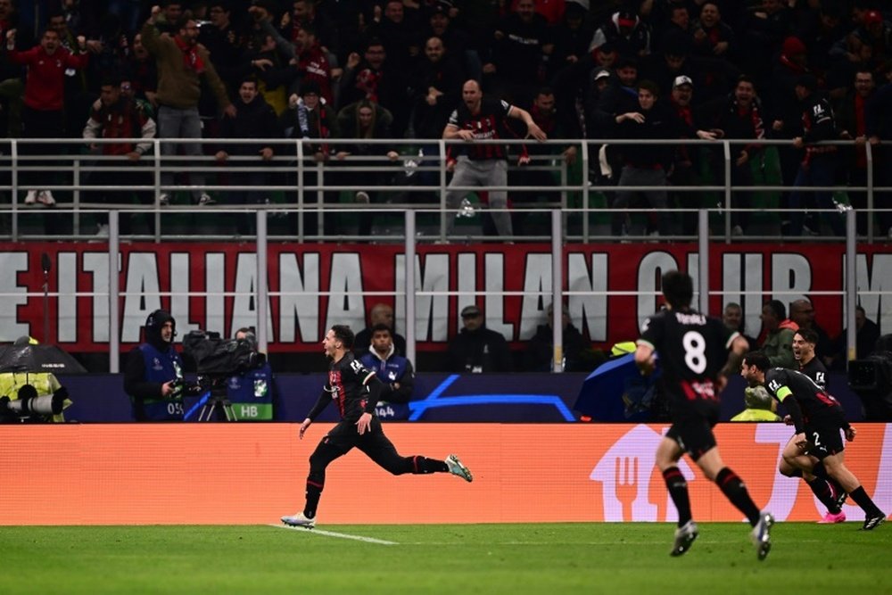 Bennacer's strike was just enough to give Milan hopes of their first UCL semi-final since 2007. AFP