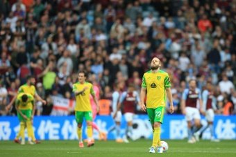 Norwich City were relegated after losing to Aston Villa. AFP