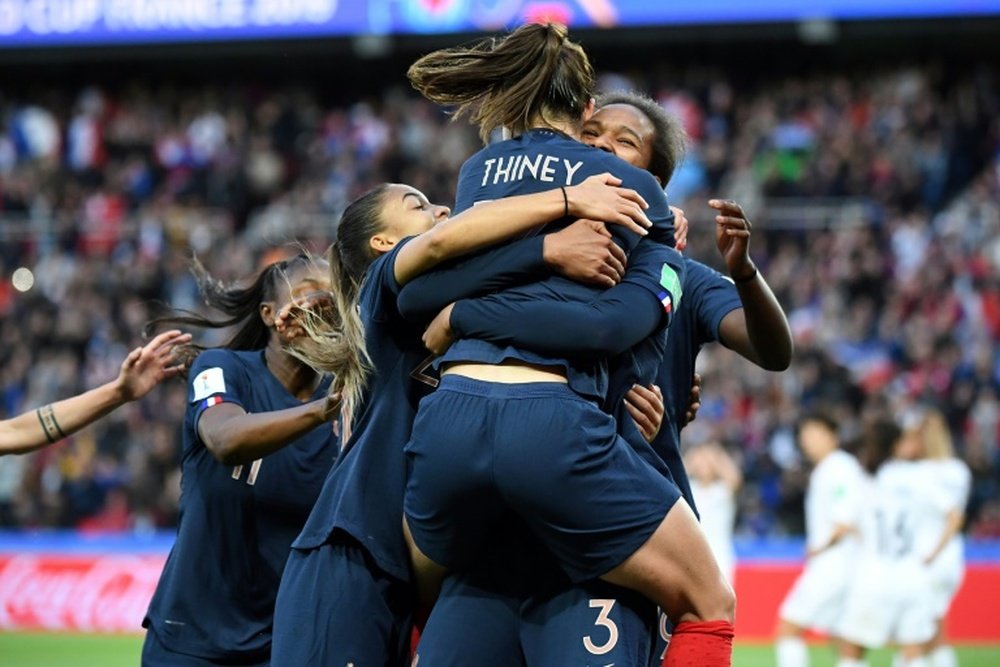 Wendie Renard scored a brace in France's 4-0 win over South Korea. AFP