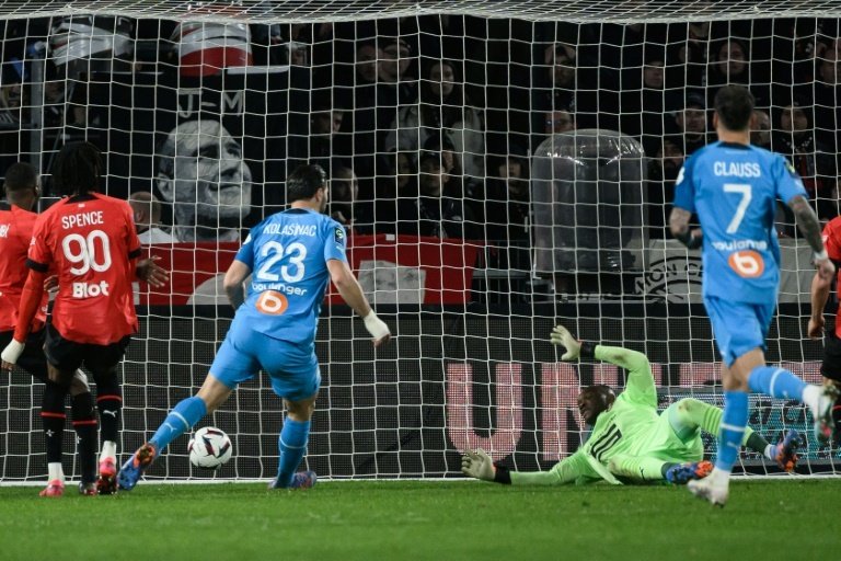 Kolasinac scores the winning goal as Marseille beat Rennes