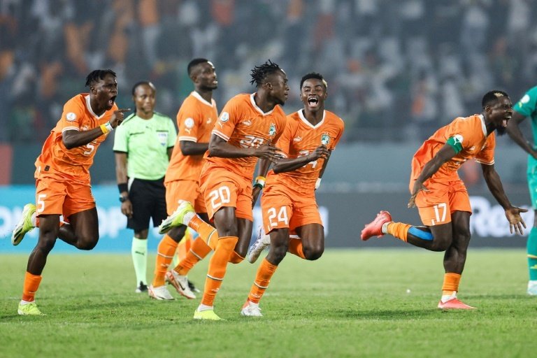 Ivory Coast are into the quarter-finals after beating Senegal 5-4 on penalties. AFP