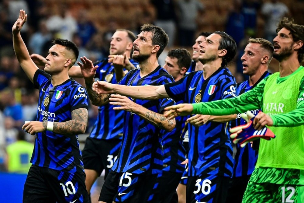 Serie A ledears Inter Milan level on points with Juventus and two other teams. AFP