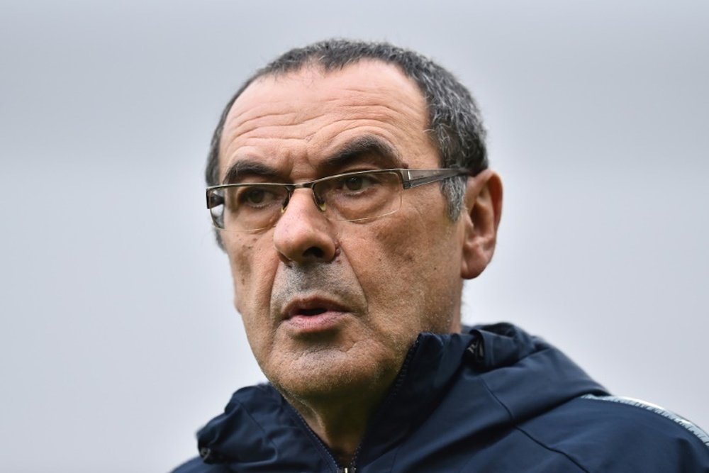 Maurizio Sarri believes Chelsea have a long way to go to reach the top 2. AFP
