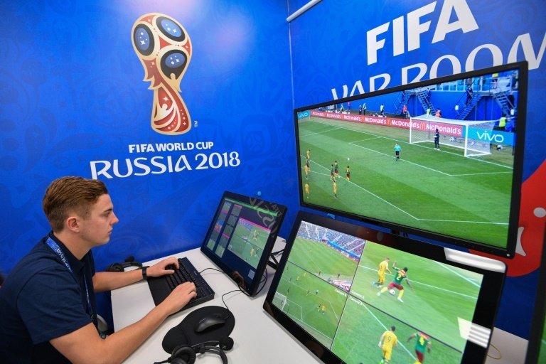 VAR overturned the decision to award France a penalty. AFP