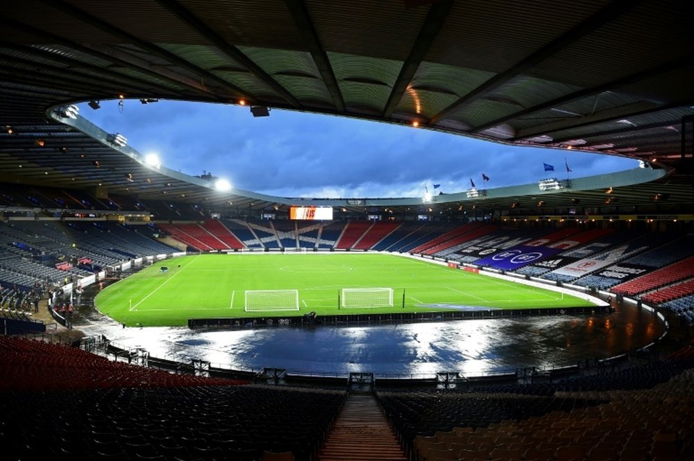 Some fans are likely to be allowed into Hampden Park in the summer. AFP