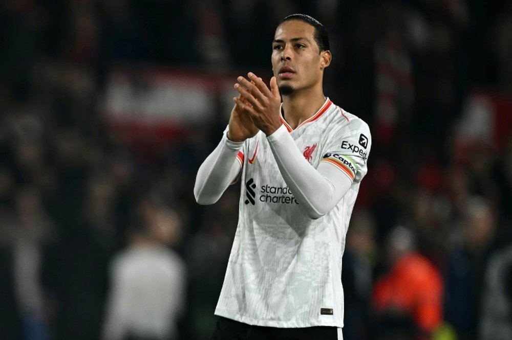 Van Dijk has played down suggestions that Liverpool are having a wobble. AFP