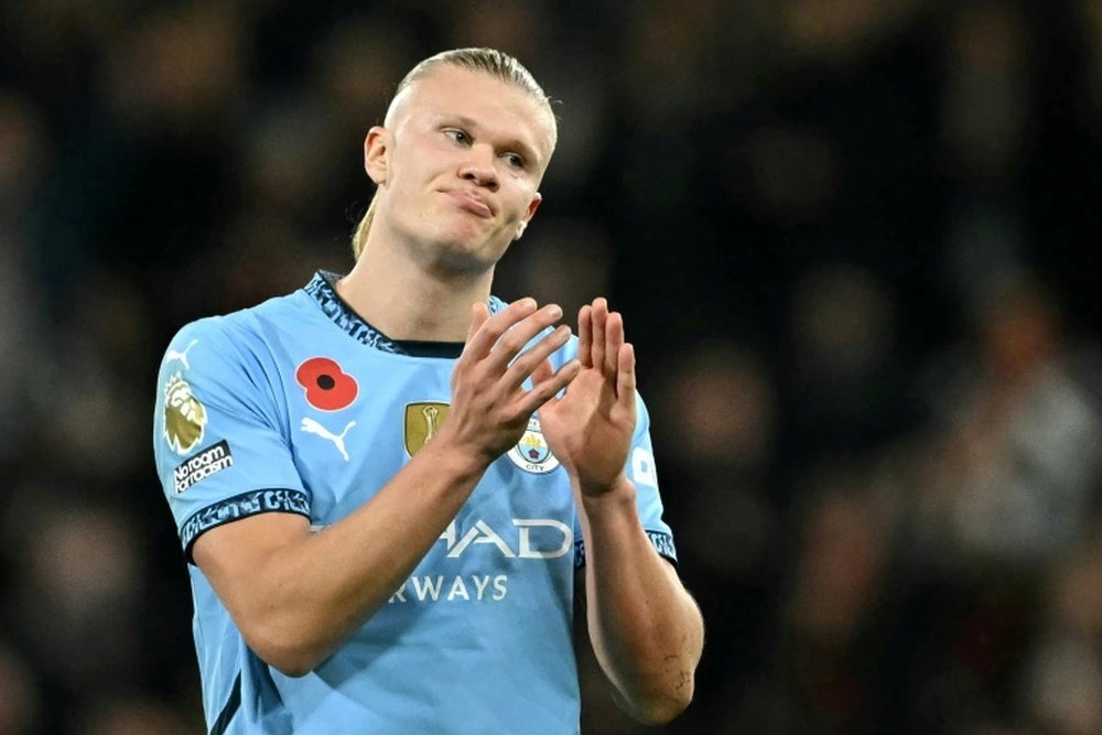 Erling Haaland failed to fire in Manchester Citys 2-1 defeat to Bournemouth. AFP