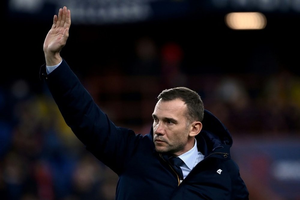 Andriy Shevchenko has been dismissed as Genoa manager. AFP