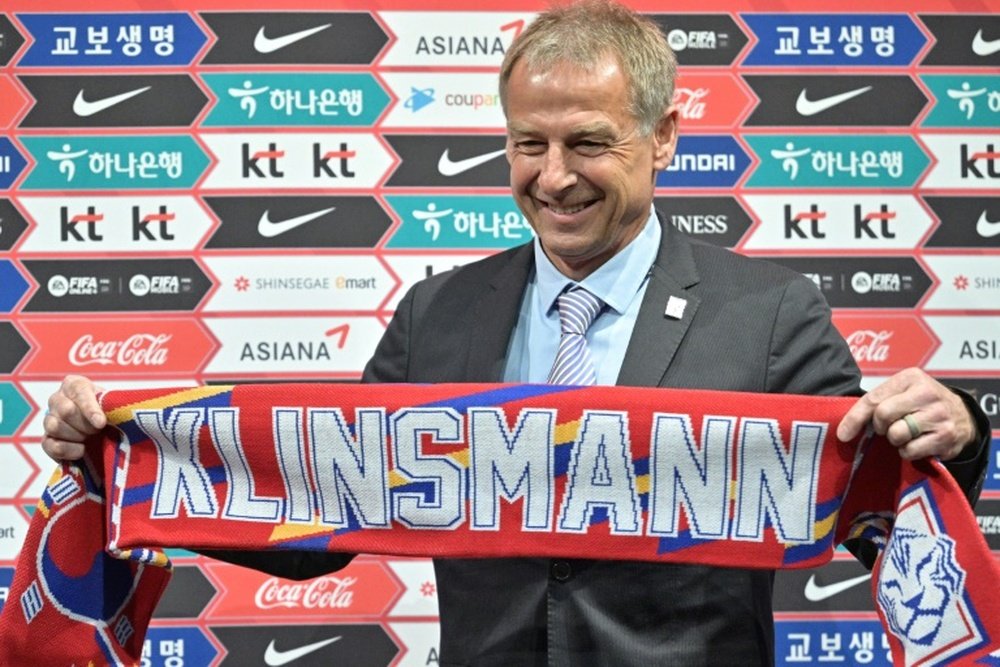 Jurgen Klinsmann is the new head coach of South Korea. AFP
