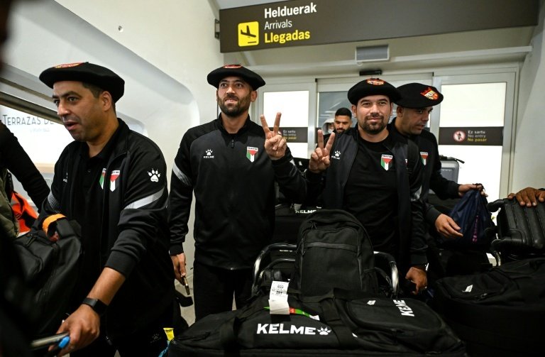 On a "mission" in Spain, Palestinian national team coach Ehab Abu Jazar and his players will play symbolic friendlies against the Basque Country and Catalan national teams in the hopes of working towards safety and freedom for their people.