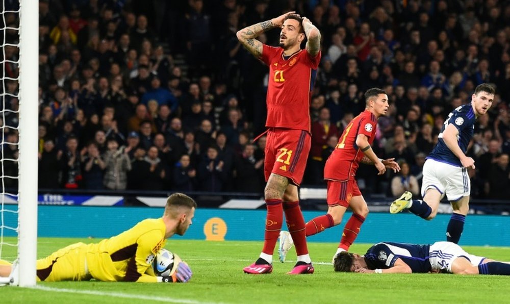 Spain fall to Scotland in EURO 2024 qualifier. AFP