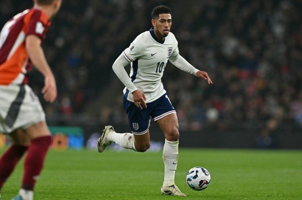 Bellingham and his England teammates will take part in qualifying for Euro 2028. AFP