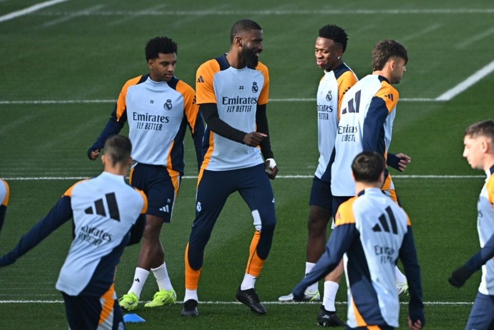 Ancelotti confirmed that Vinicius Junior will be back from injury quicker than expected. AFP