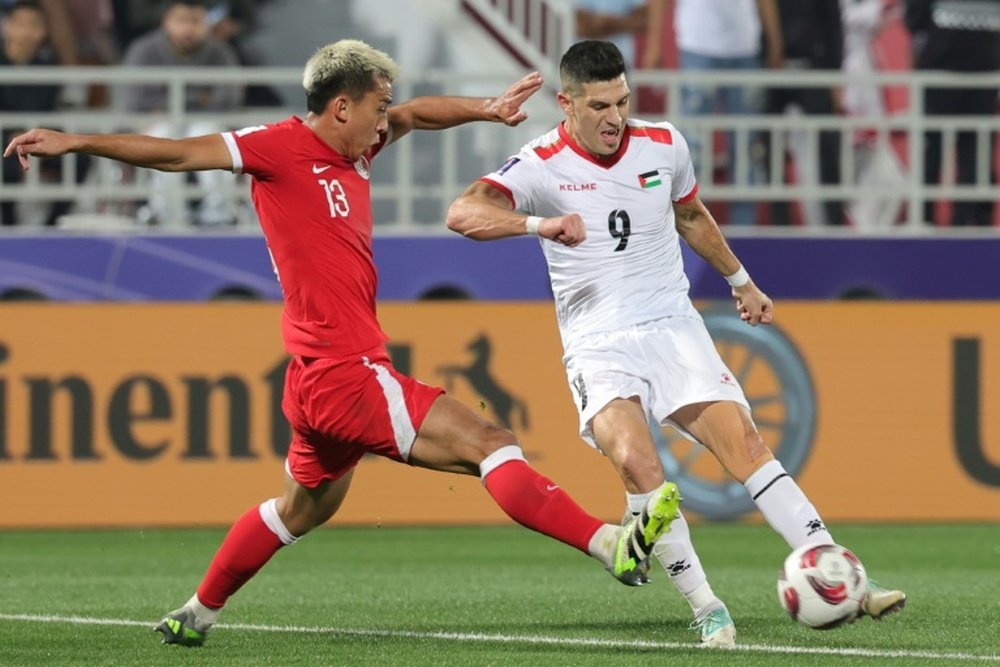 Palestine have reached the knockout rounds for the first time. AFP