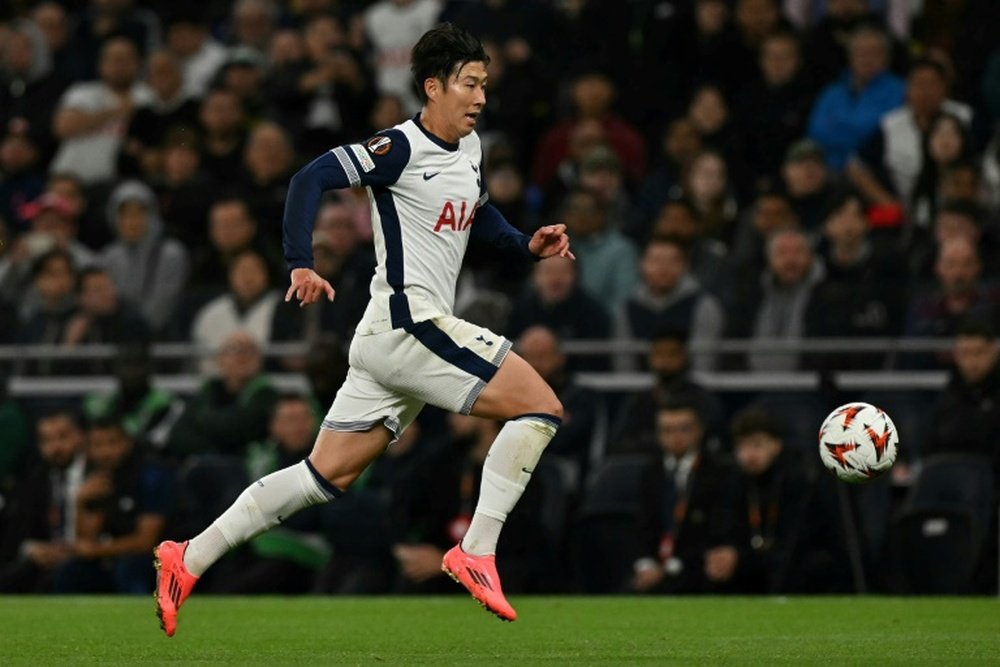 Son limped off with a hamstring injury in the 71st minute of 3-0 win against Qarabag. AFP