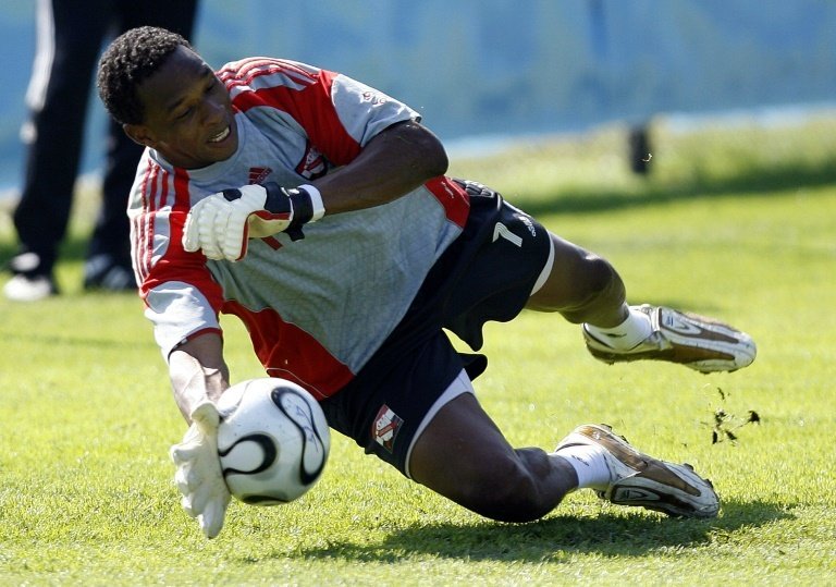 Shaka Hislop sparked a health scare after collapsing on air. AFP