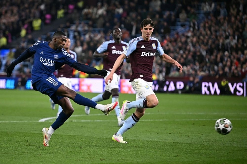 Dembele said PSG were overconfident in their loss to Aston Villa. AFP