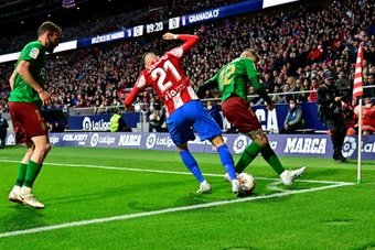 Atletico Madrid were held to a goalless draw by Granada in La Liga on Wednesday. AFP