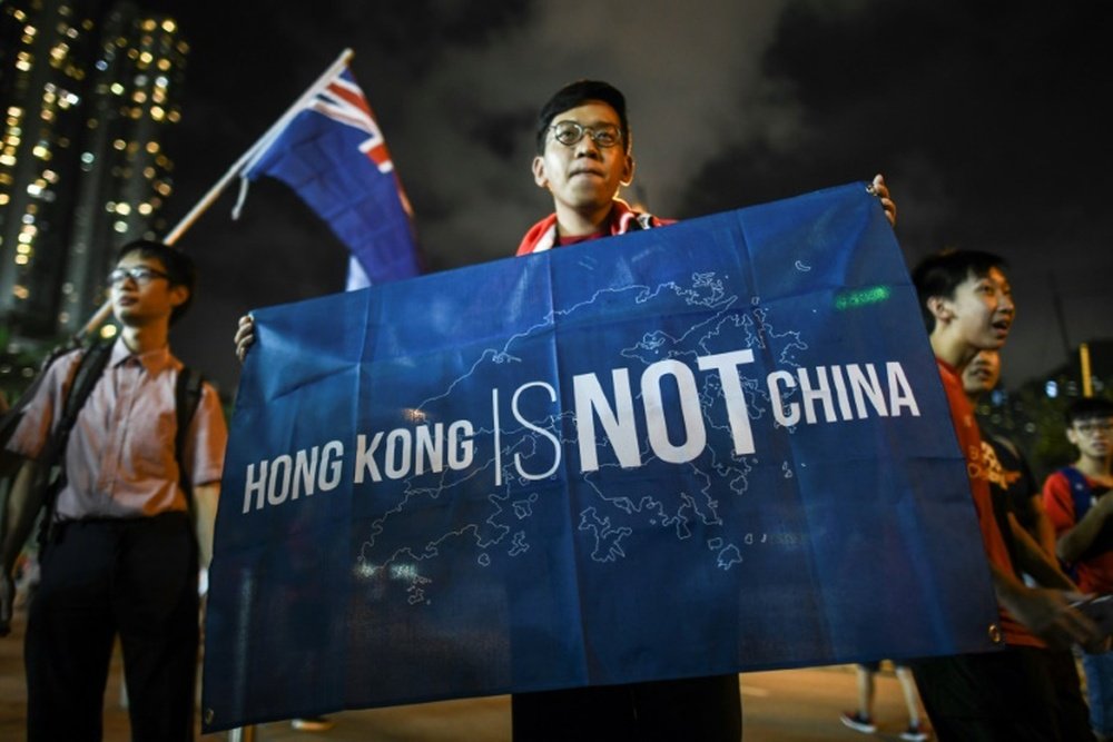 Tensions between China and Hong Kong remain. AFP