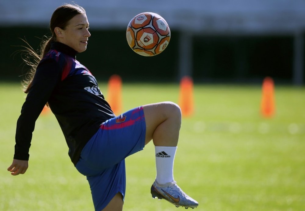 Emanuela Rusta, the female ref taking huge strides in Albania. AFP