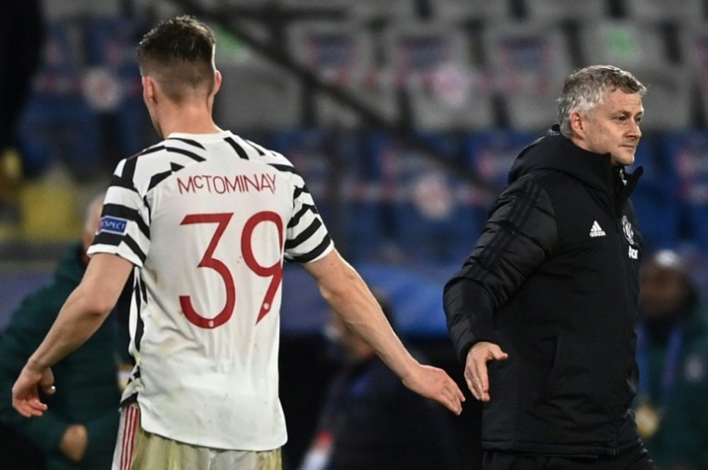 Solskjaer has defended his position. AFP
