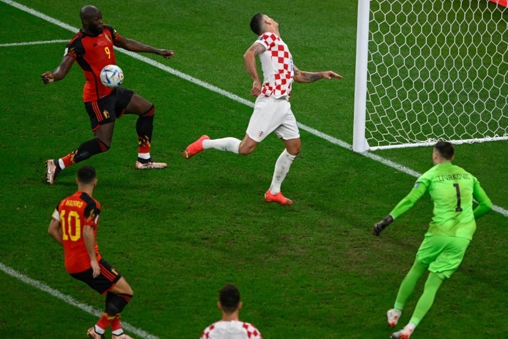 Lukaku missed several chances in Croatia match. AFP
