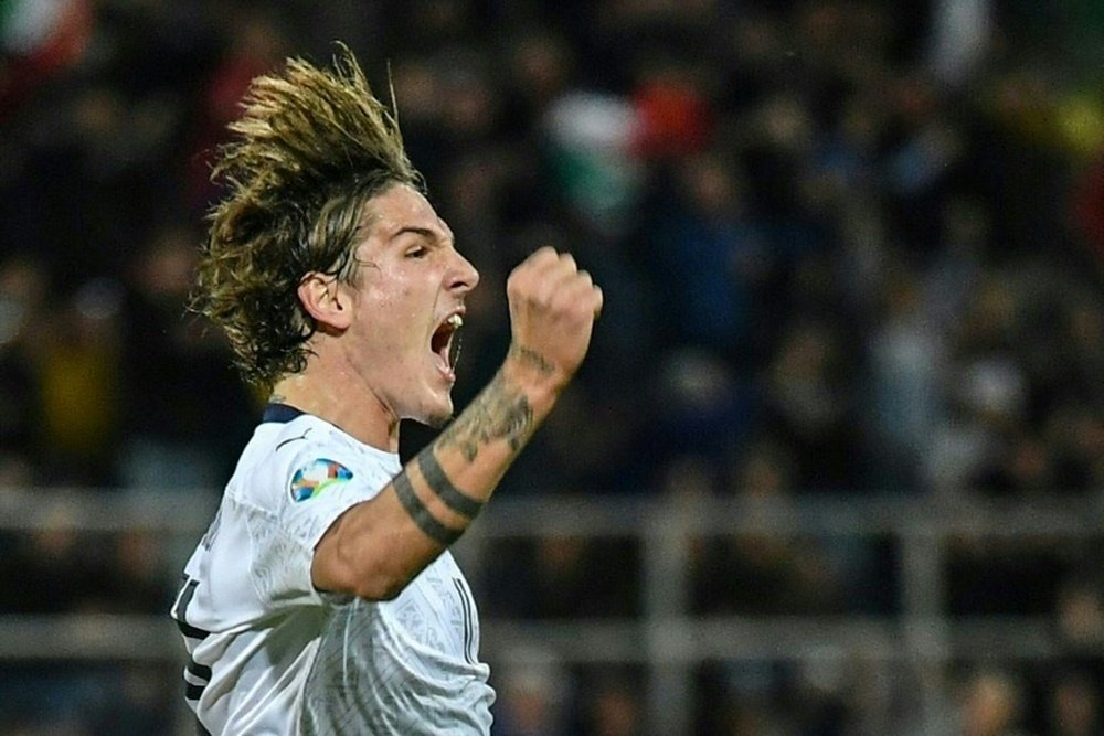 Nicolo Zaniolo is back in training after a long term injury. AFP