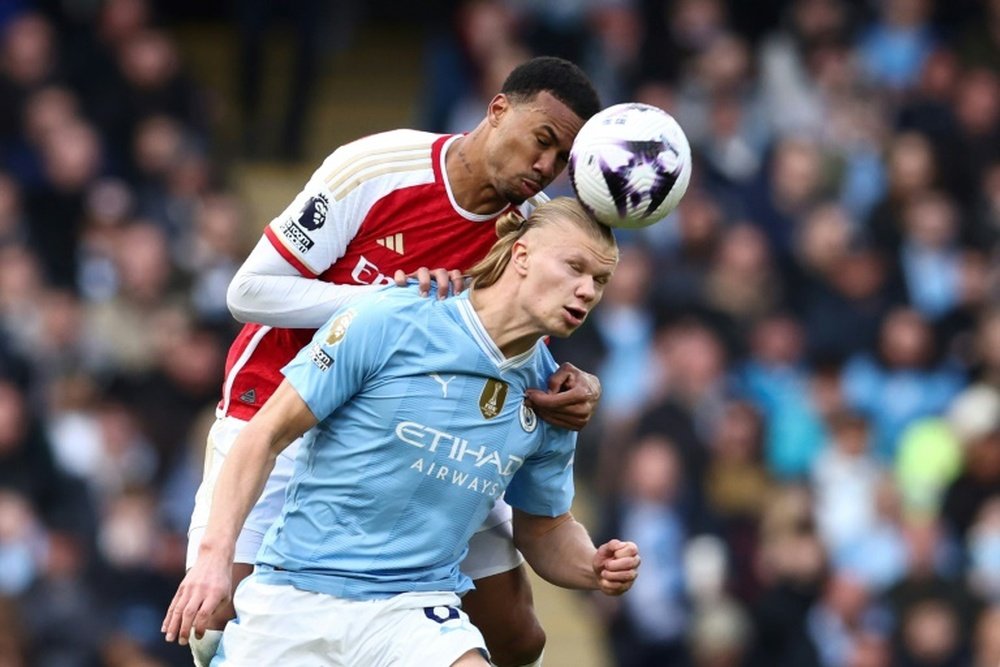 Haaland is the Premier League's leading scorer this term with 18 goals. AFP