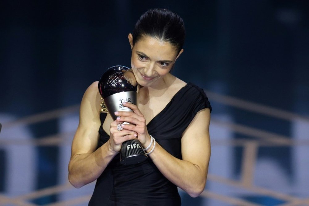 Bonmati was crowned FIFAs womens player of the year for 2023. AFP