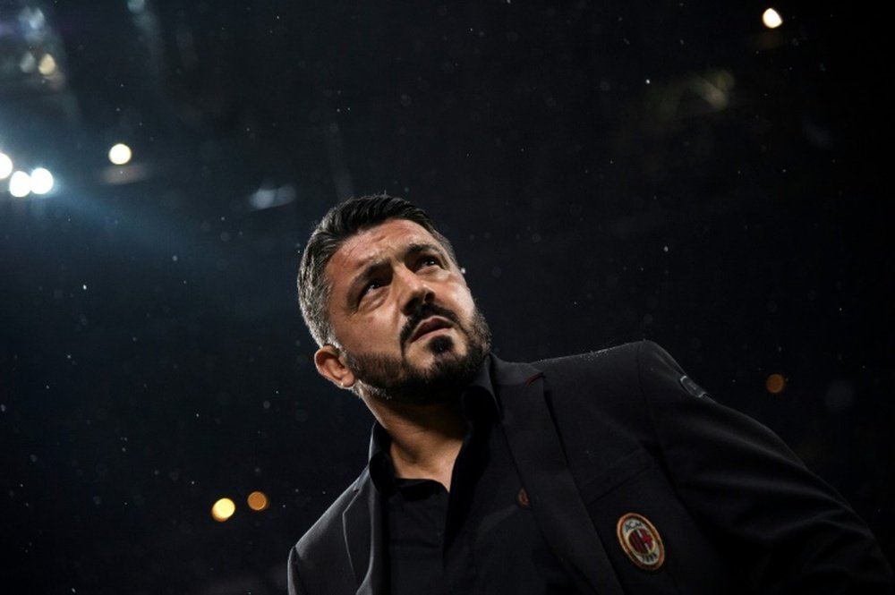Gattuso is having a difficult time at Milan. AFP