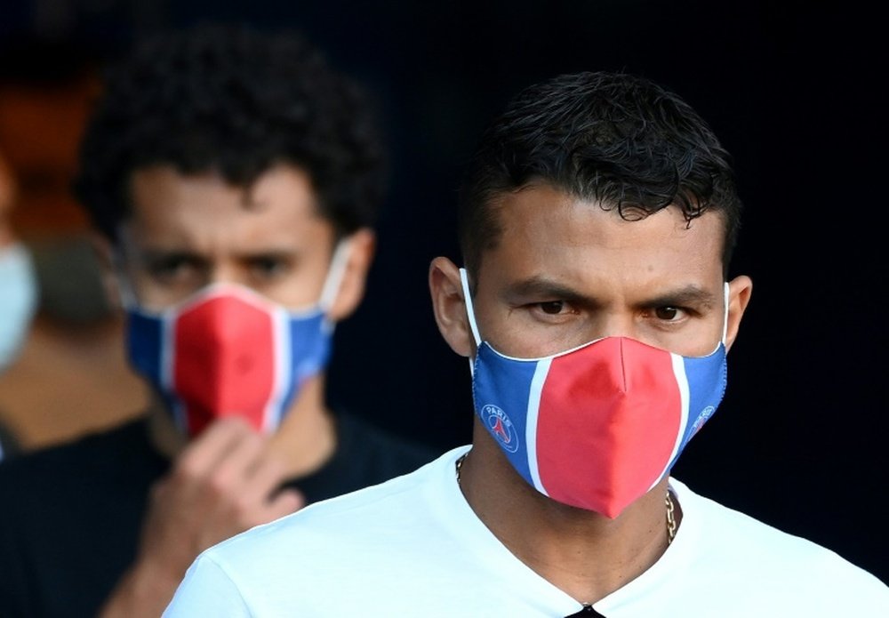 Thiago Silva would like to win the Champions League before leaving PSG. AFP