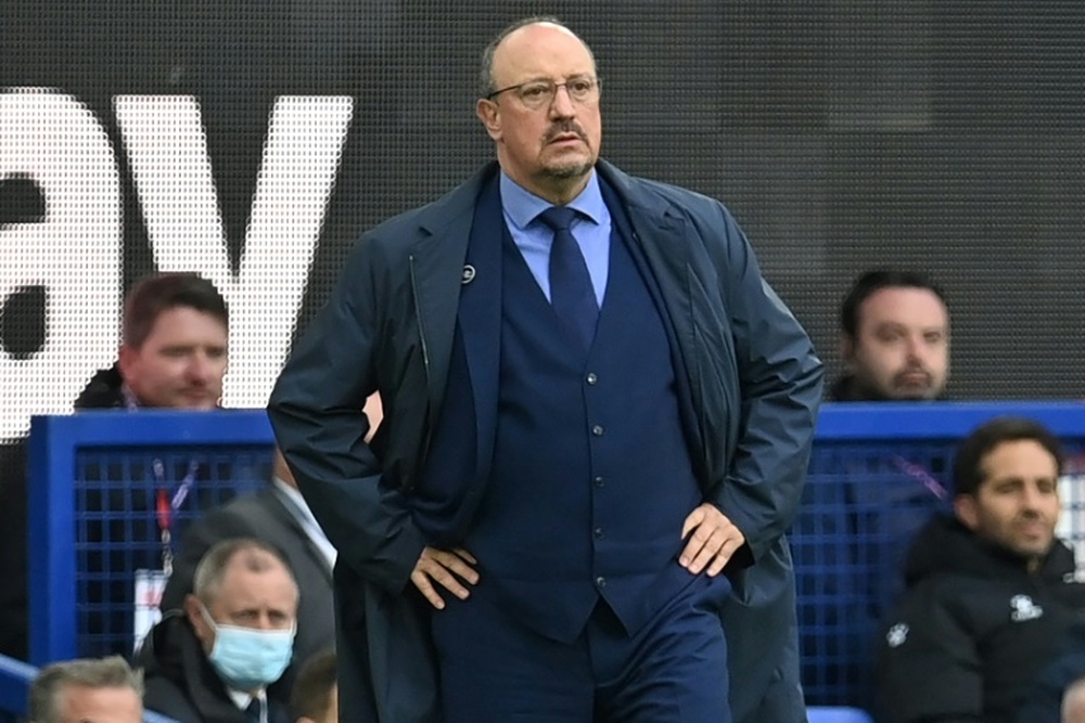 Benitez the fall guy for Everton's long malaise. AFP