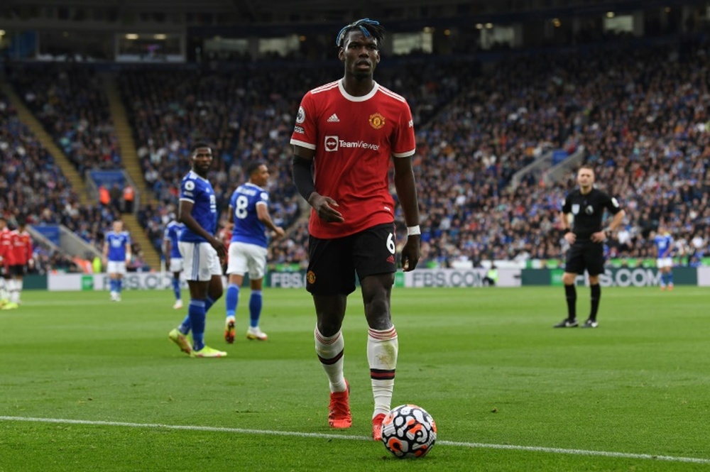 Pogba on United's performance against Atalanta. AFP