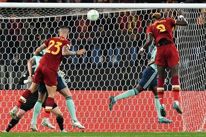 Abraham fires Roma past Leicester into Conference League final