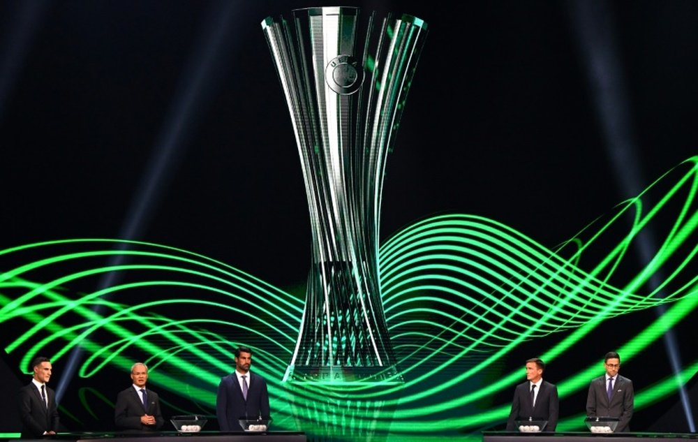 The draw for the Europa Conference League has been made. AFP