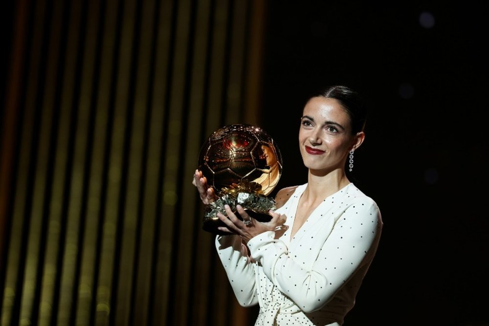Aitana Bonmati won the women's Ballon d'Or for the second year in a row. AFP