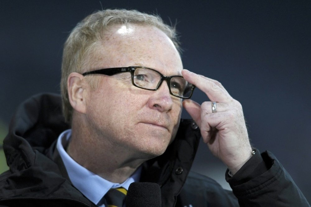 Alex McLeish will be hoping for a much better performance on Sunday. AFP
